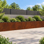Retaining Wall 4 pcs 60 x 12 x 50 cm Weathering Steel Rusty