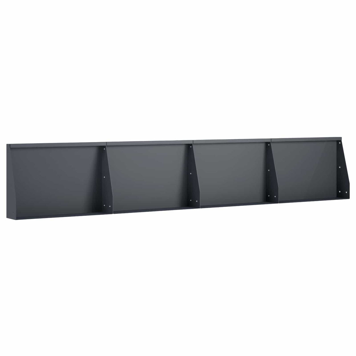 Retaining Wall 4 pcs 60 x 12 x 50 cm Steel Anthracite