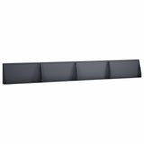Retaining Wall 4 pcs 80 x 12 x 30 cm Steel Anthracite - Front View