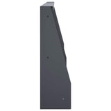 Retaining Wall 4 pcs 80 x 12 x 30 cm Steel Anthracite - Top-Down View