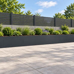 Retaining Wall 4 pcs 80 x 12 x 40 cm Steel Anthracite