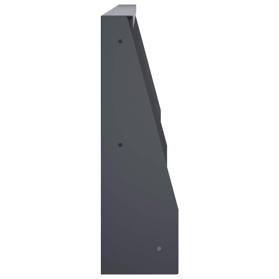 Retaining Wall 4 pcs 80 x 12 x 40 cm Steel Anthracite