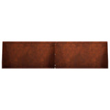 Retaining Wall 4 pcs 80 x 12 x 50 cm Weathering Steel Rusty - Top-Down View