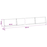 Retaining Wall 4 pcs 80 x 12 x 50 cm Weathering Steel Rusty