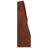 Retaining Wall 6 pcs 100 x 12 x 40 cm Weathering Steel Rusty