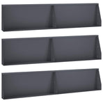 Retaining Wall 6 pcs 100 x 12 x 50 cm Steel Anthracite