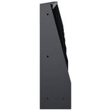 Retaining Wall 6 pcs 40 x 12 x 30 cm Steel Anthracite - Top-Down View