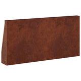 Retaining Wall 6 pcs 40 x 12 x 40 cm Weathering Steel Rusty