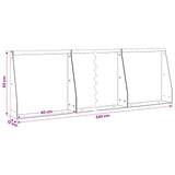 Retaining Wall 6 pcs 40 x 12 x 50 cm Steel Anthracite - Low Angle