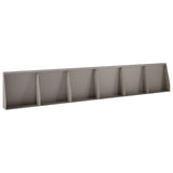 Retaining Wall 6 pcs 40 x 12 x 50 cm Weathering Steel Rusty - Front View