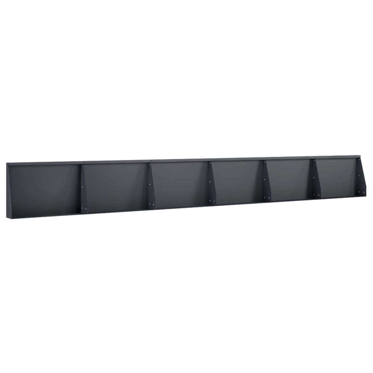 Retaining Wall 6 pcs 60 x 12 x 40 cm Steel Anthracite