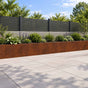 Retaining Wall 6 pcs 60 x 12 x 30 cm Weathering Steel Rusty