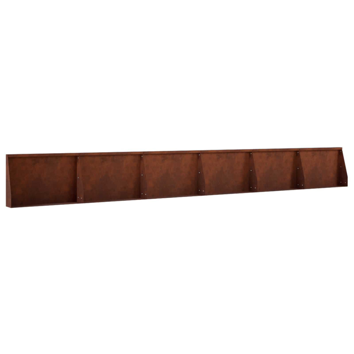 Retaining Wall 6 pcs 60 x 12 x 40 cm Weathering Steel Rusty
