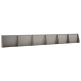 Retaining Wall 6 pcs 60 x 12 x 40 cm Weathering Steel Rusty