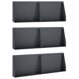 Retaining Wall 6 pcs 60 x 12 x 50 cm Steel Anthracite