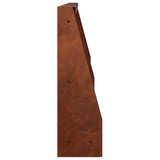 Retaining Wall 6 pcs 60 x 12 x 50 cm Weathering Steel Rusty