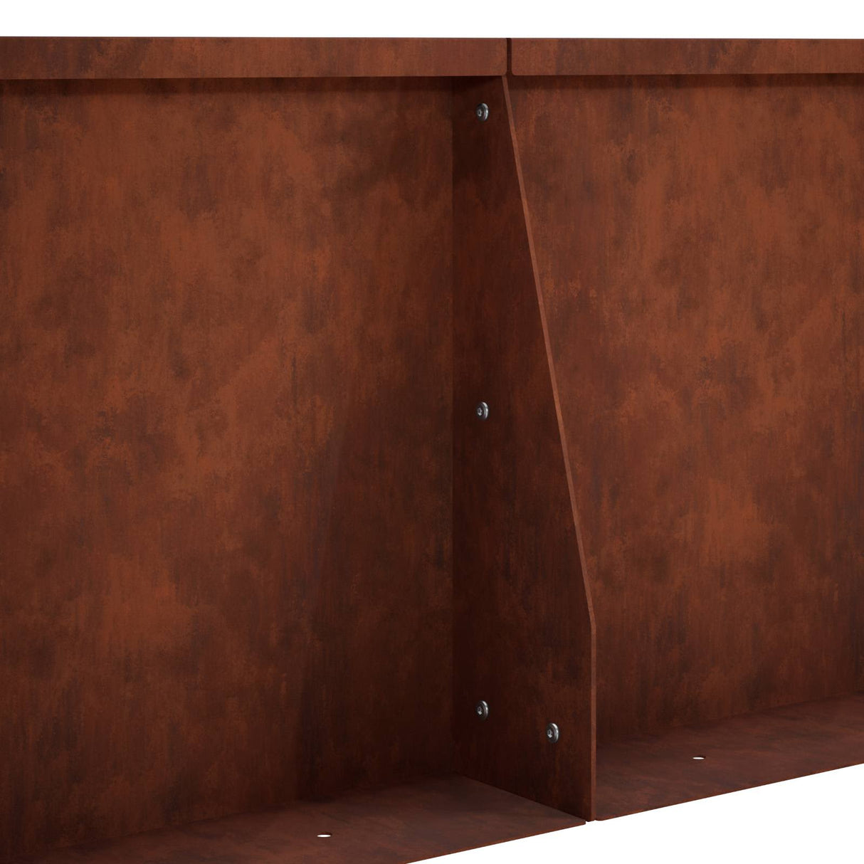 Retaining Wall 6 pcs 80 x 12 x 30 cm Weathering Steel Rusty