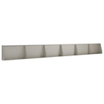 Retaining Wall 6 pcs 80 x 12 x 30 cm Weathering Steel Rusty