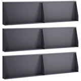 Retaining Wall 6 pcs 80 x 12 x 40 cm Steel Anthracite