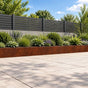 Retaining Wall 6 pcs 80 x 12 x 40 cm Weathering Steel Rusty