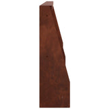 Retaining Wall 6 pcs 80 x 12 x 40 cm Weathering Steel Rusty - 45-Degree Angle