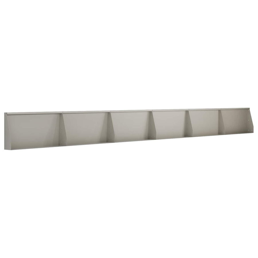 Retaining Wall 6 pcs 80 x 12 x 50 cm Weathering Steel Rusty