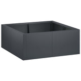 Retaining Wall 4 pcs 100 x 100 x 30 cm Steel Anthracite