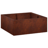 Retaining Wall 4 pcs 100 x 100 x 30 cm Weathering Steel Rusty