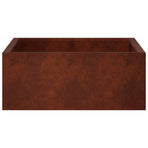 Retaining Wall 4 pcs 100 x 100 x 30 cm Weathering Steel Rusty
