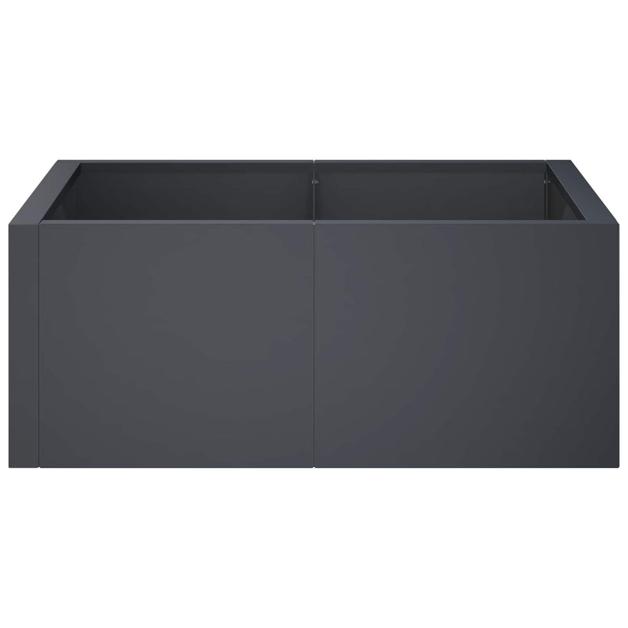 Retaining Wall 4 pcs 100 x 100 x 40 cm Steel Anthracite
