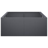Retaining Wall 6 pcs 200 x 100 x 30 cm Steel Anthracite - 45-Degree Angle
