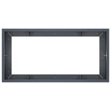 Retaining Wall 6 pcs 200 x 100 x 30 cm Steel Anthracite - Rear View