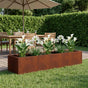 Retaining Wall 6 pcs 200 x 100 x 30 cm Weathering Steel Rusty