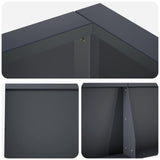 Retaining Wall 6 pcs 200 x 100 x 50 cm Steel Anthracite
