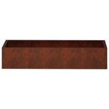 Retaining Wall 6 pcs 200 x 100 x 50 cm Weathering Steel Rusty - 45-Degree Angle