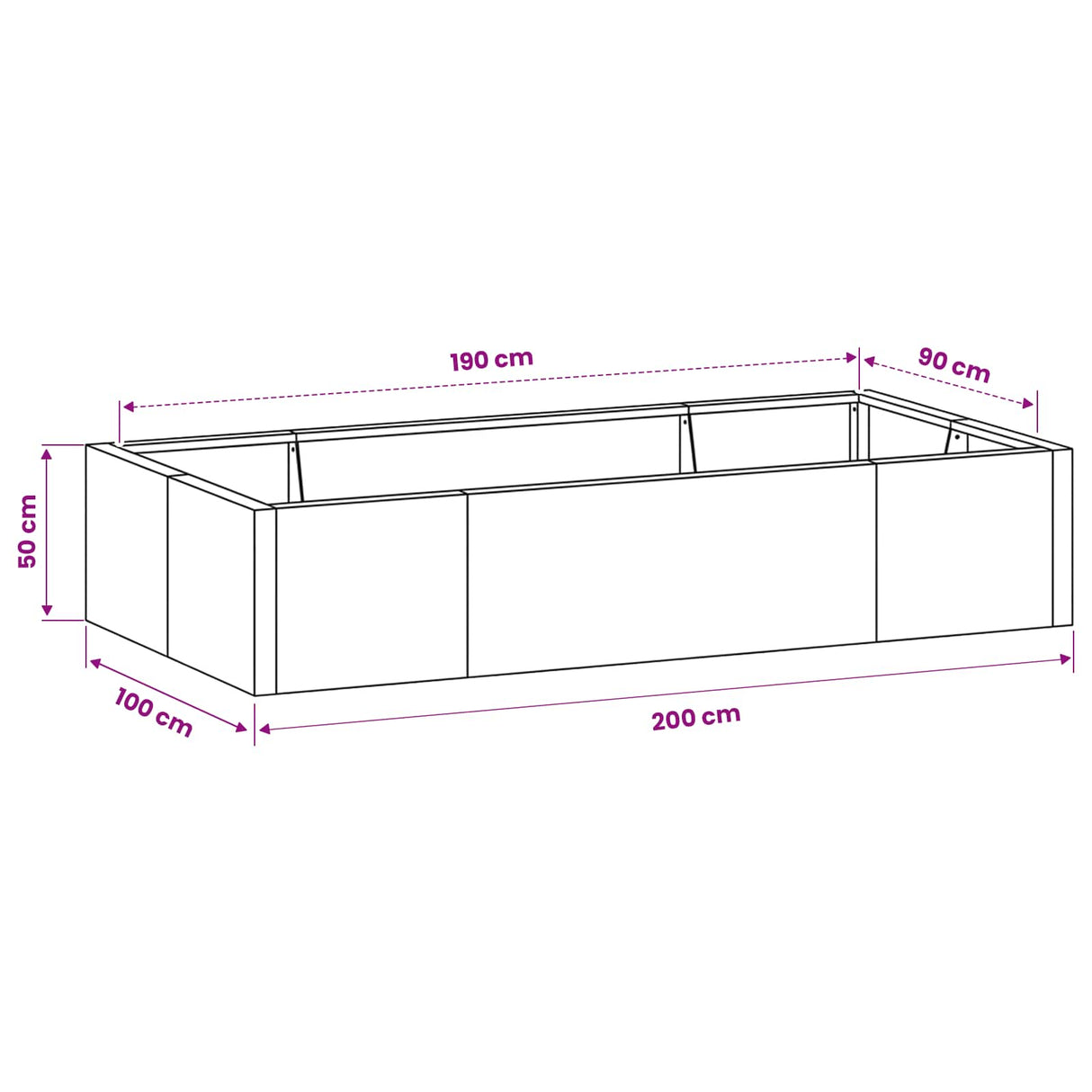Retaining Wall 6 pcs 200 x 100 x 50 cm Weathering Steel Rusty