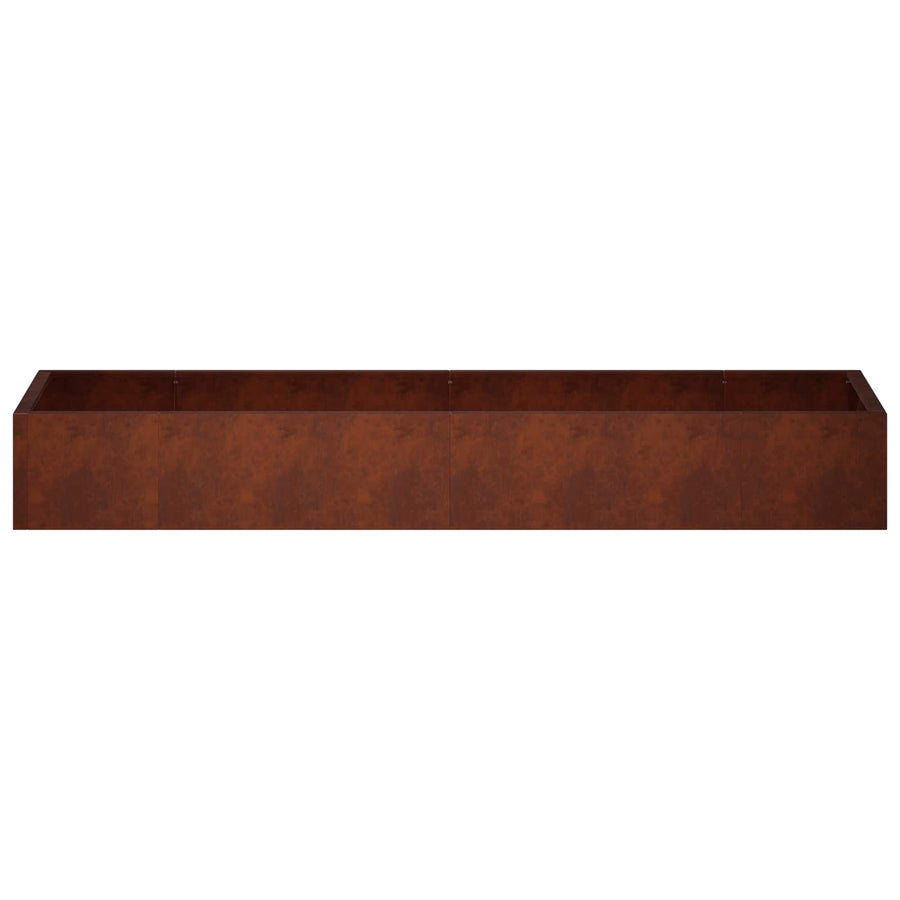 Retaining Wall 8 pcs 300 x 100 x 30 cm Weathering Steel Rusty