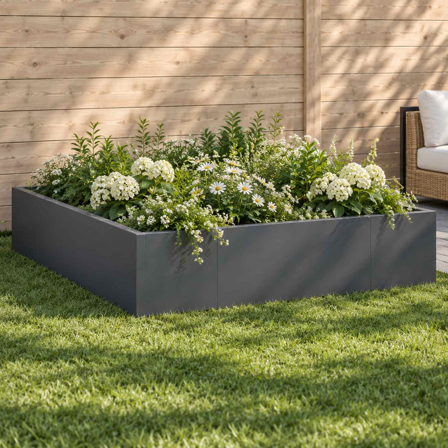 Retaining Wall 8 pcs 300 x 100 x 30 cm Steel Anthracite