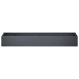 Retaining Wall 8 pcs 300 x 100 x 40 cm Steel Anthracite - Top-Down View
