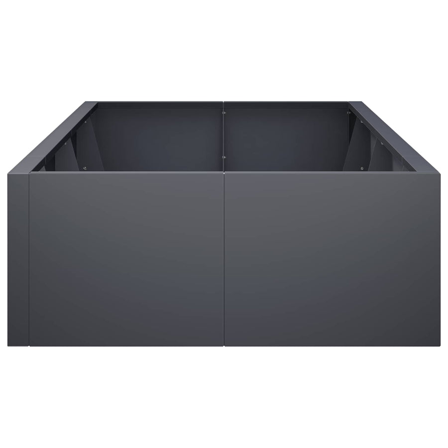 Retaining Wall 8 pcs 300 x 100 x 40 cm Steel Anthracite