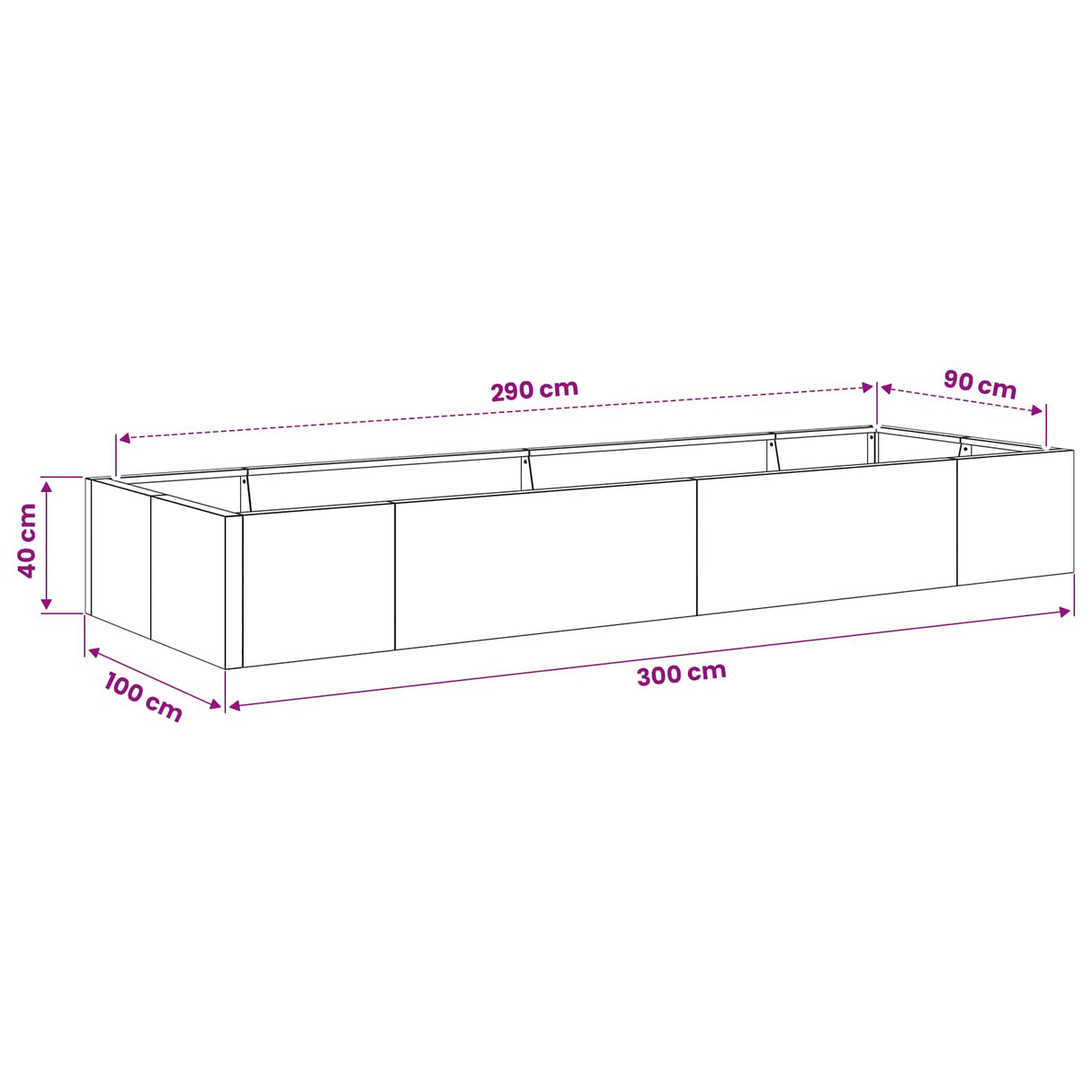 Retaining Wall 8 pcs 300 x 100 x 40 cm Steel Anthracite