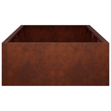 Retaining Wall 8 pcs 300 x 100 x 50 cm Weathering Steel Rusty