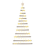 Hanging Christmas Tree 180 cm 100 LEDs Warm White