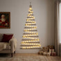 Hanging Christmas Tree 210 cm 130 LEDs Warm White