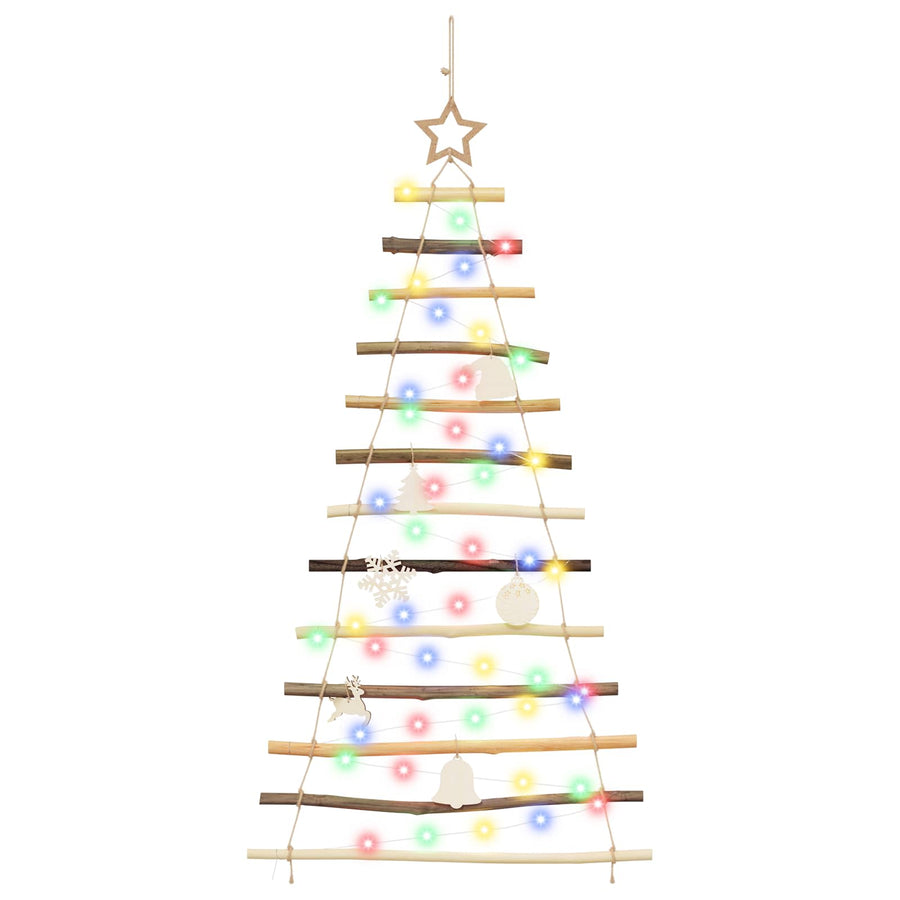 Hanging Christmas Tree 120 cm 50 LEDs Multicolour