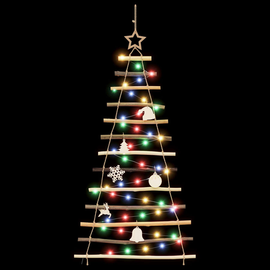 Hanging Christmas Tree 120 cm 50 LEDs Multicolour