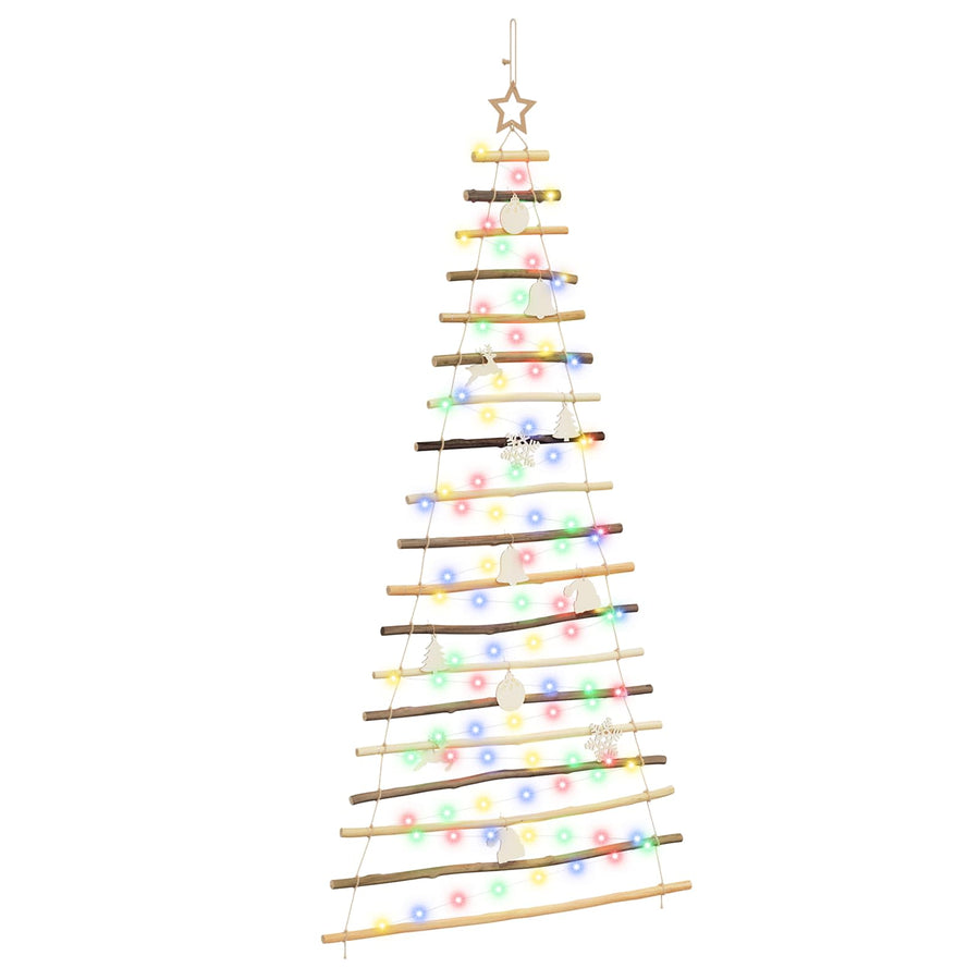 Hanging Christmas Tree 180 cm 100 LEDs Multicolour