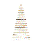 Hanging Christmas Tree 180 cm 100 LEDs Multicolour