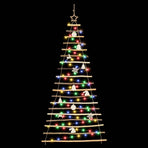 Hanging Christmas Tree 180 cm 100 LEDs Multicolour