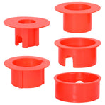 Umbrella Ground Anchor 3 pcs Silver and Red Steel 2.5 - 6.8 cm